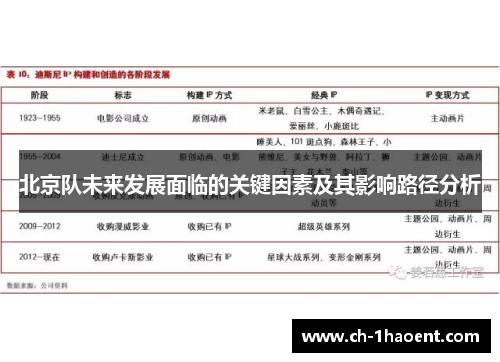 北京队未来发展面临的关键因素及其影响路径分析