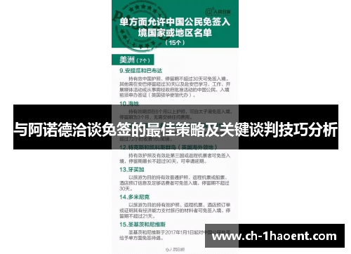 与阿诺德洽谈免签的最佳策略及关键谈判技巧分析